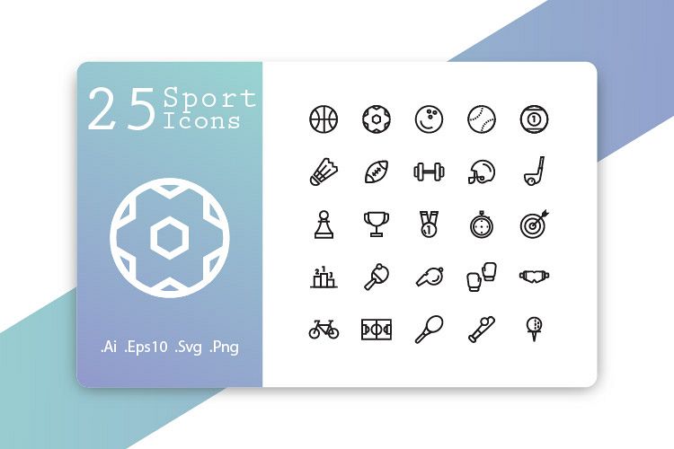 25 Sport Icons example image 1
