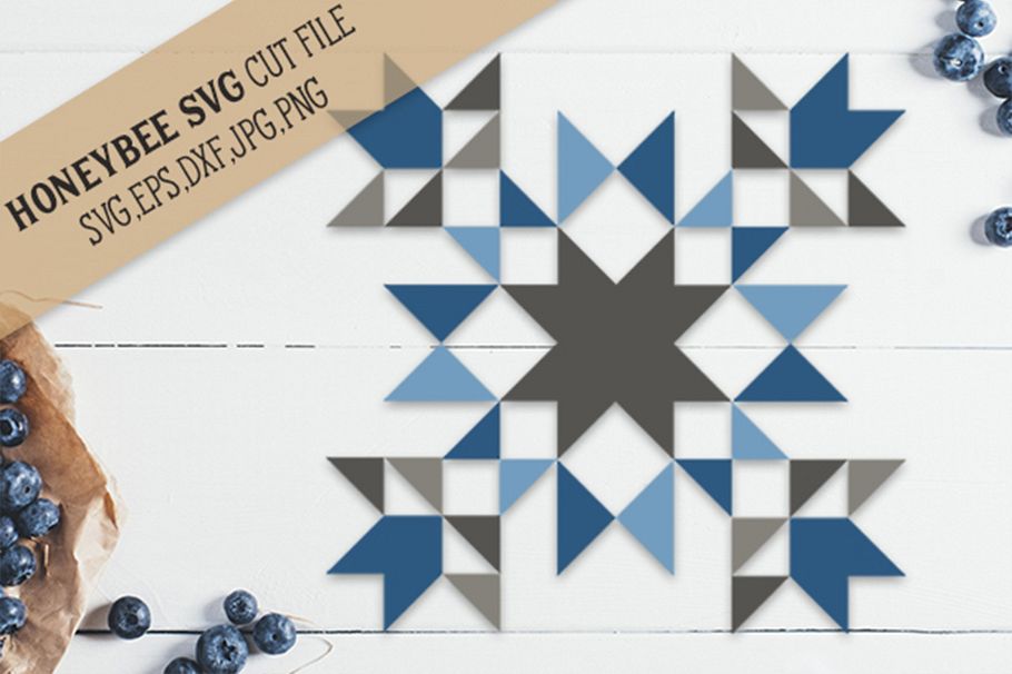 Download Blueberry Hill Barn Quilt SVG Cut File (141849) | SVGs ...