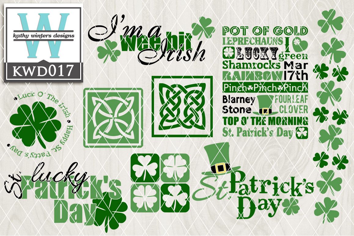 St. Patrick's Cutting File KWD017 example image 1