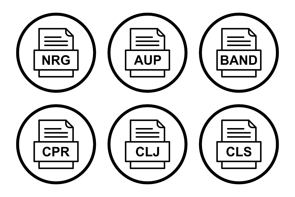 Set Of File Formats Icons example image 1