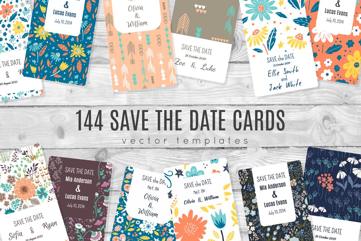 144 Save tha Date templates example image 1