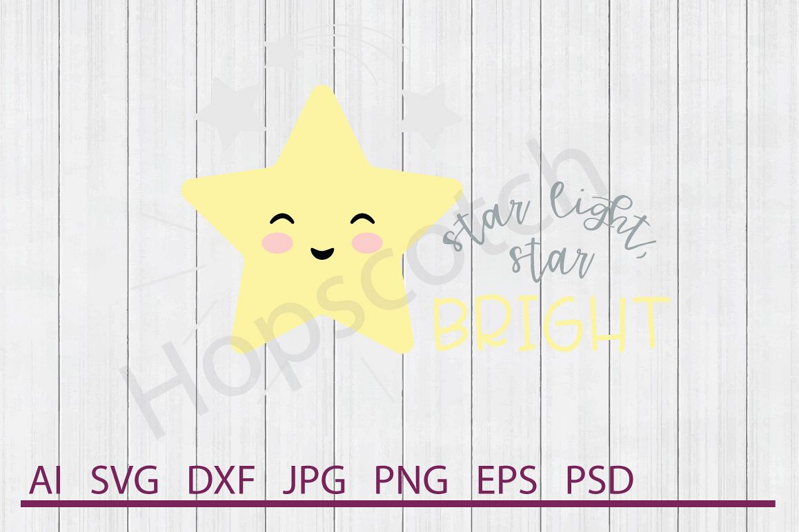 Star SVG, Light Bright SVG, DXF File, Cuttable File example image 1