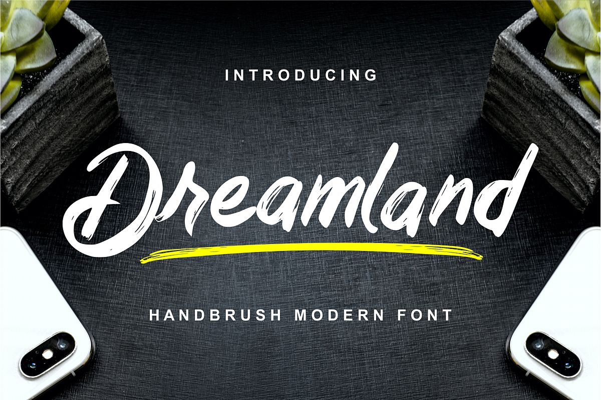 Dreamland - Handbrush Modern Font example image 1