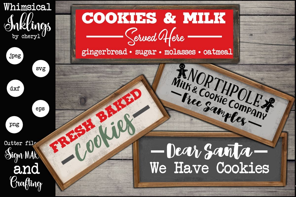 Cookies And Milk SVG Set example image 1