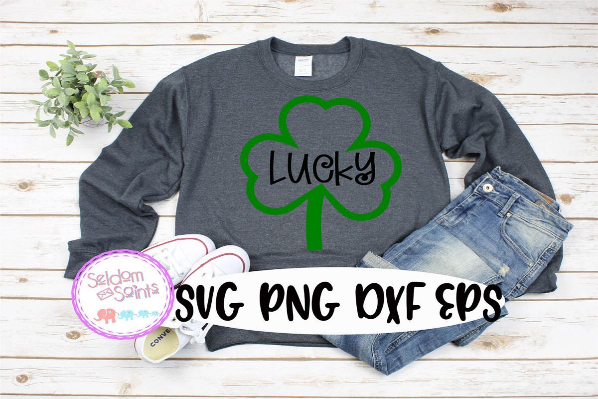 Lucky SVG PNG EPS DXF example image 1