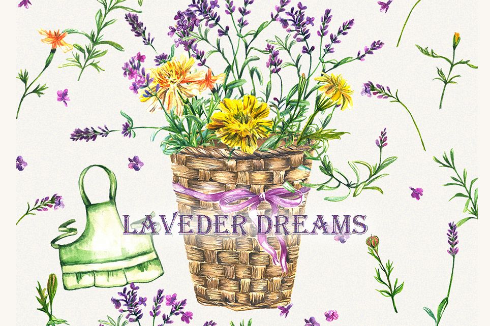 Sunflower clipart, sunflower watercolor clipart, floral example image 1