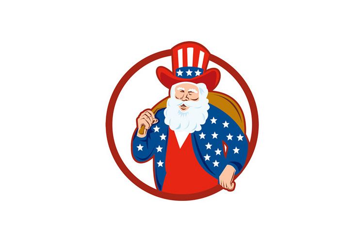 American Father Christmas Santa Claus example image 1