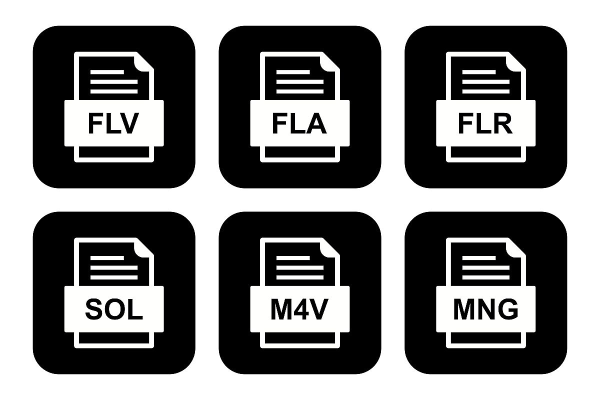 Set Of File Formats Icons example image 1