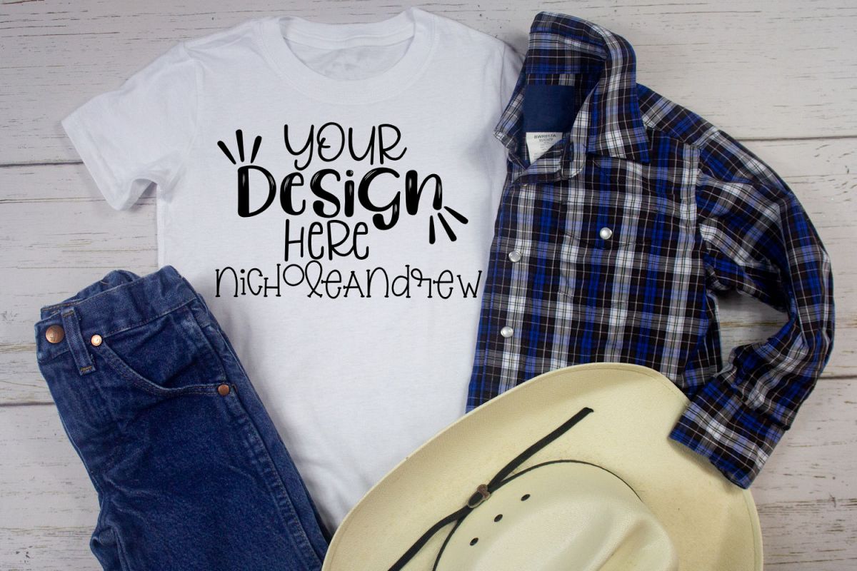 Cowboy Boys T-Shirt Mock Up example image 1