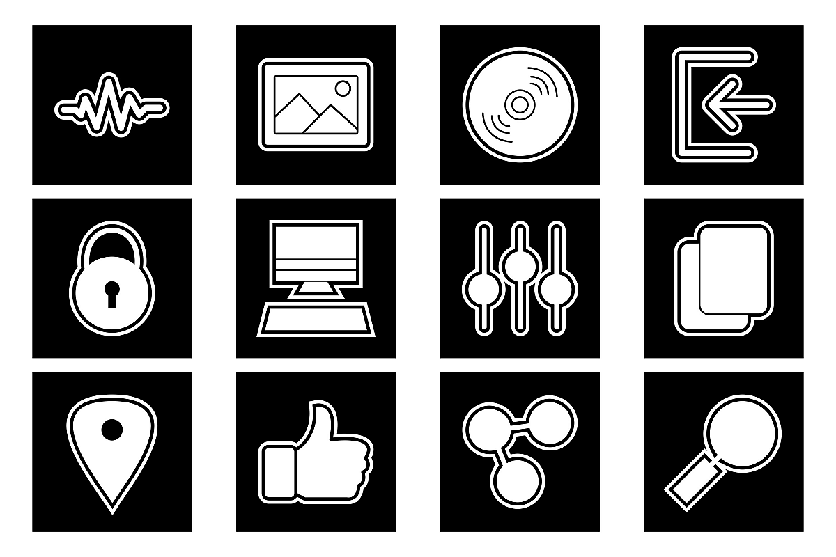 Set Of Multimedia Icons example image 1