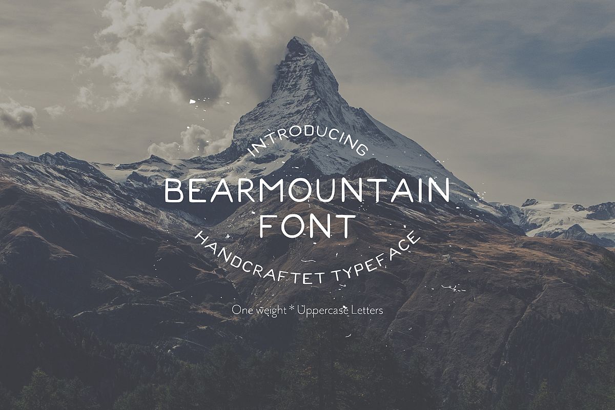 Bearmountain - Handmade Font example image 1