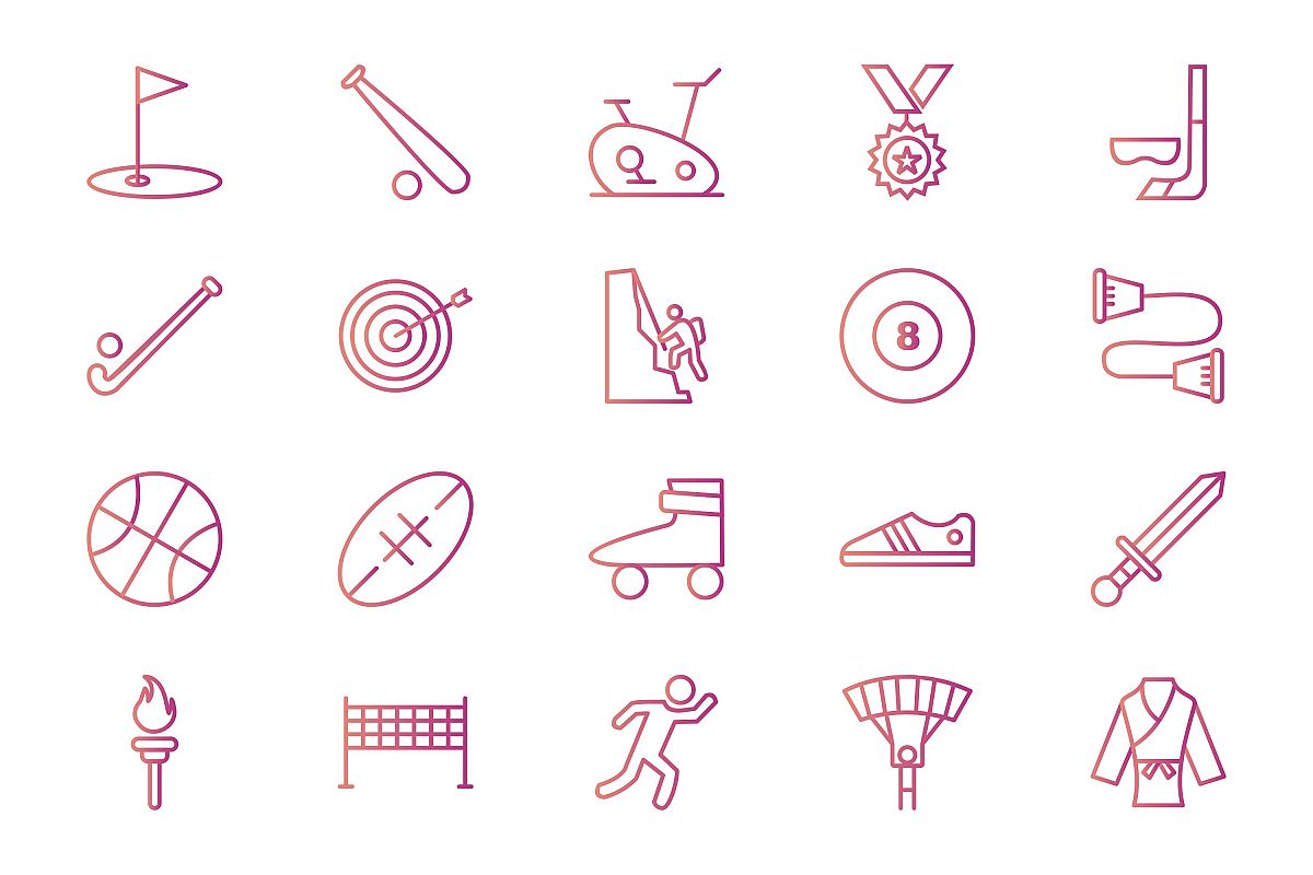 Set Of Sports And Game Icons example image 1