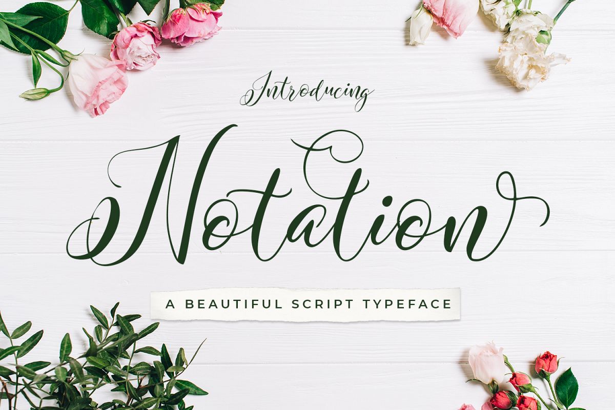 Notation + Vector Flowers example image 1