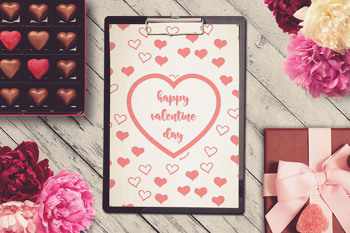 Valentine A4 Letter Mock-up #16 example image 1