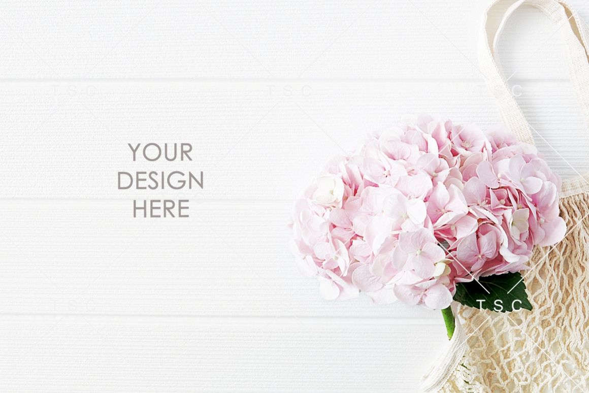 Pink Hydrangea Background Photo example image 1