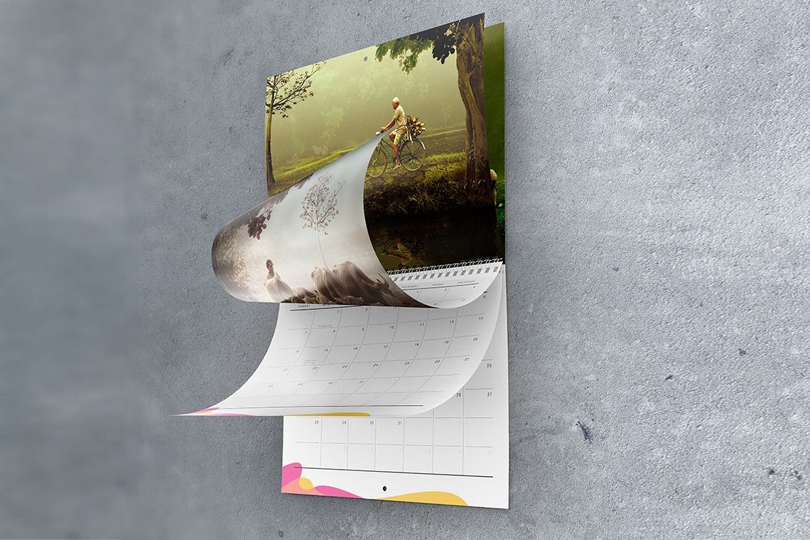 8.5×11 Wall Calendar Mockups example image 1