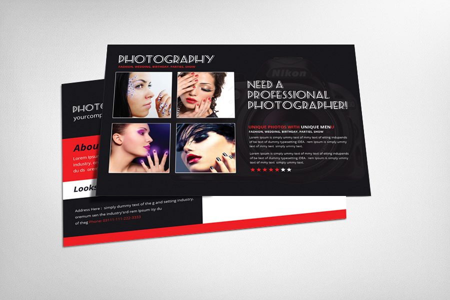 Photography Postcard Template example image 1