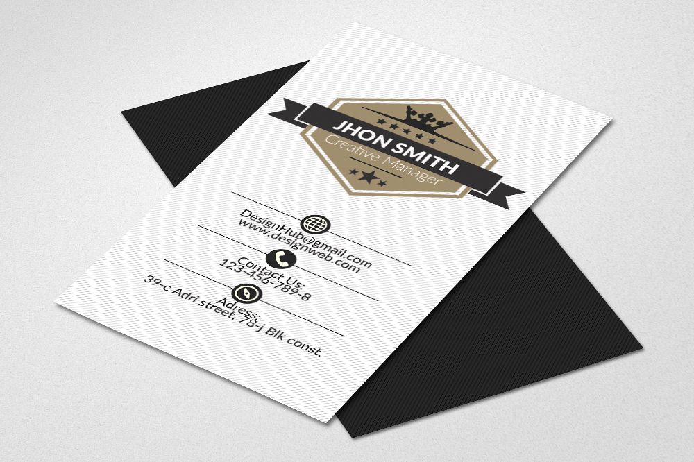 Vertical Business Cards Psd example image 1