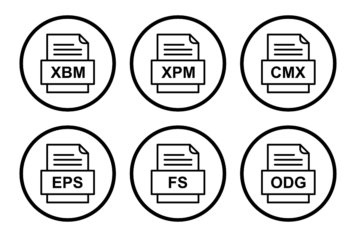 Set Of File Formats Icons example image 1