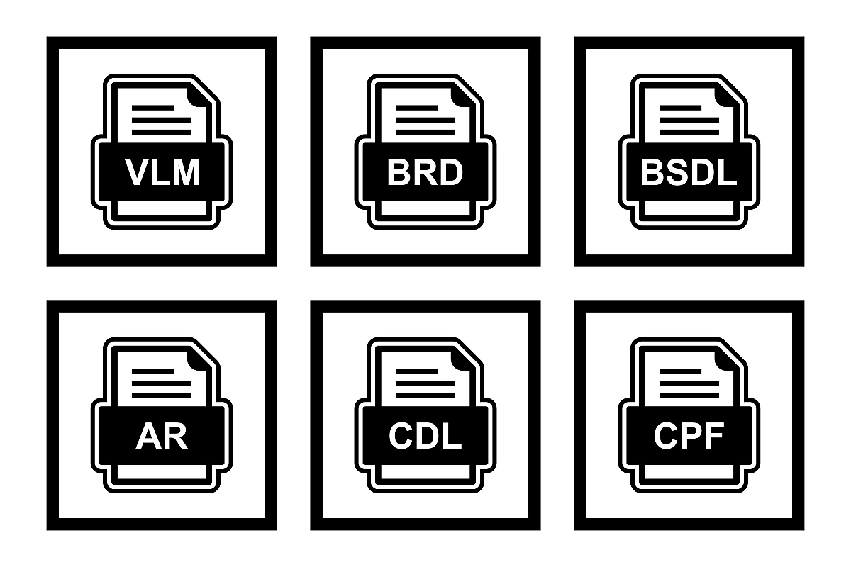 Set Of File Formats Icons example image 1