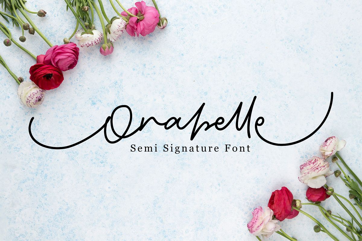 Orabelle Semi Signature Fonts example image 1
