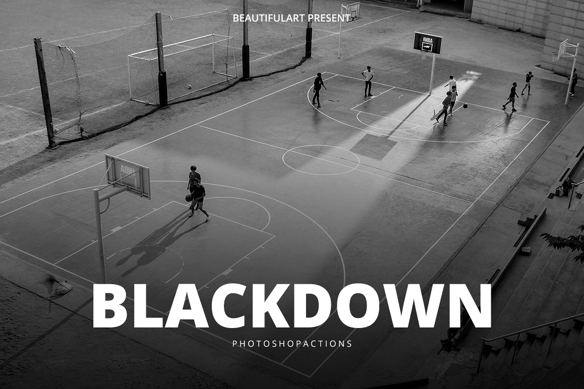 BlackDOWN 24 Photoshop Action example image 1