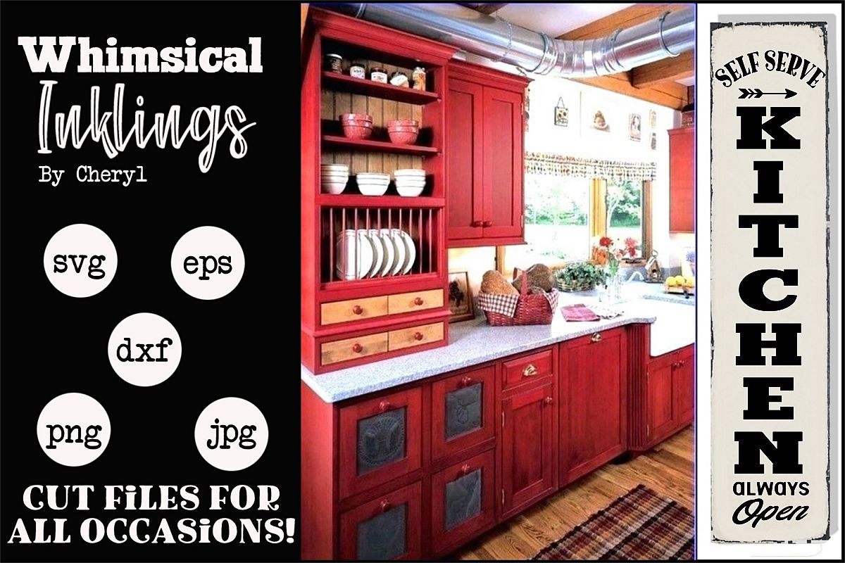 Self Serve Kitchen-Vertical SVG example image 1