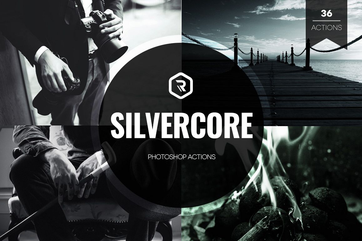 Silvercore B&W Photoshop Actions example image 1
