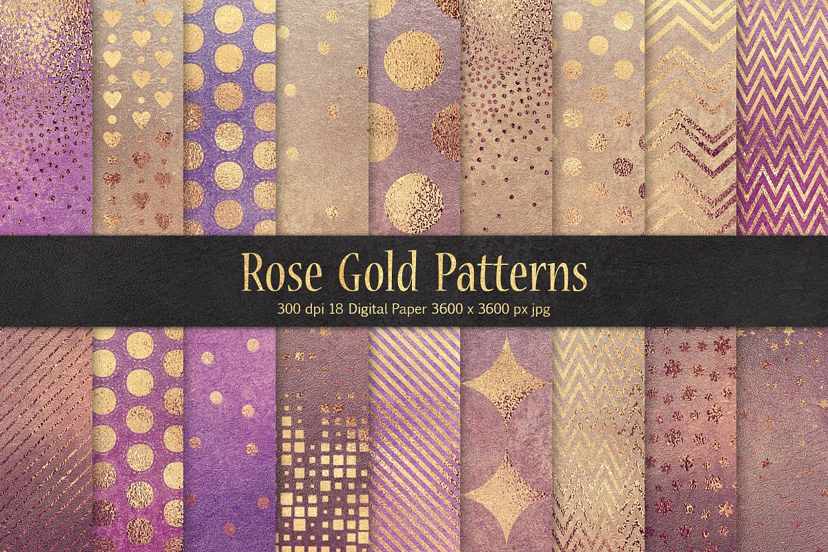Rose Gold Pattern & Textures example image 1