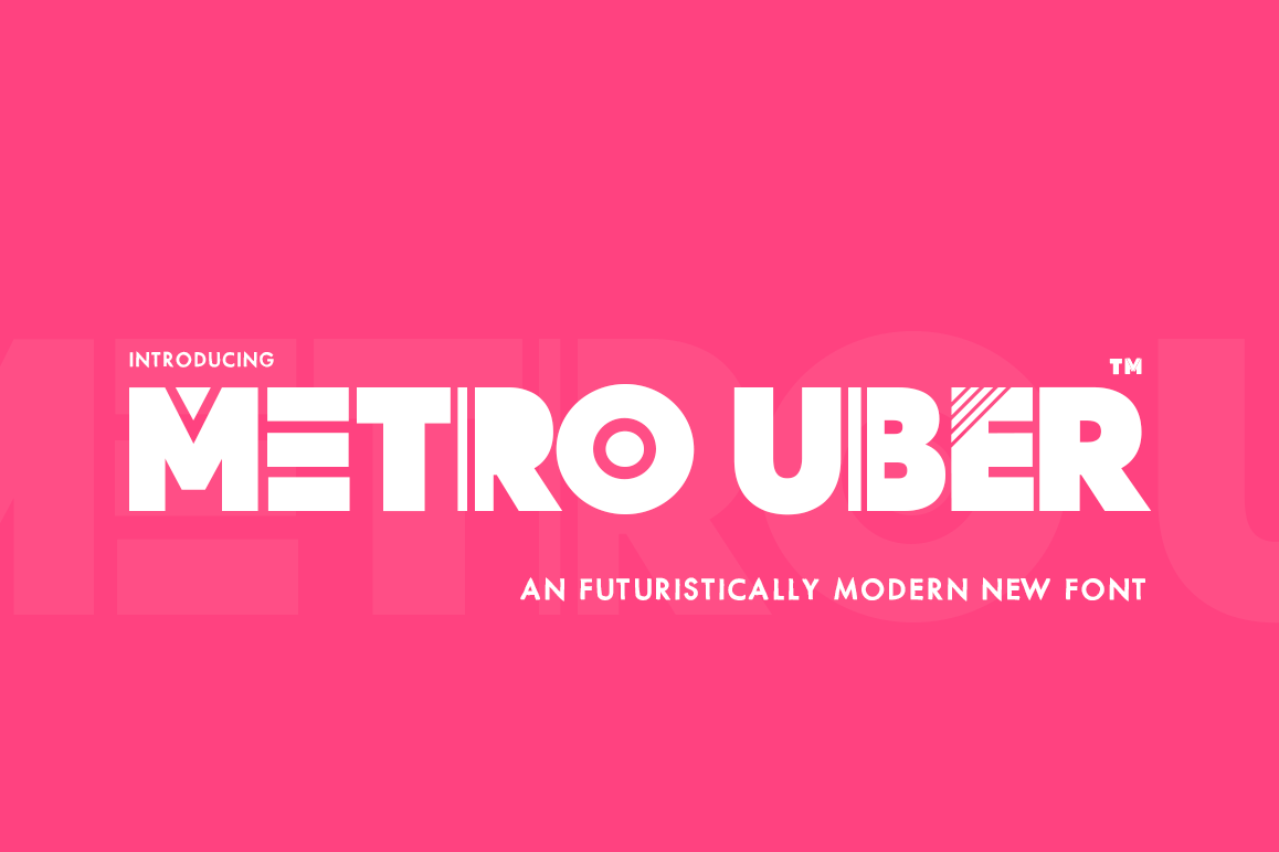 Metro Uber Font example image 1