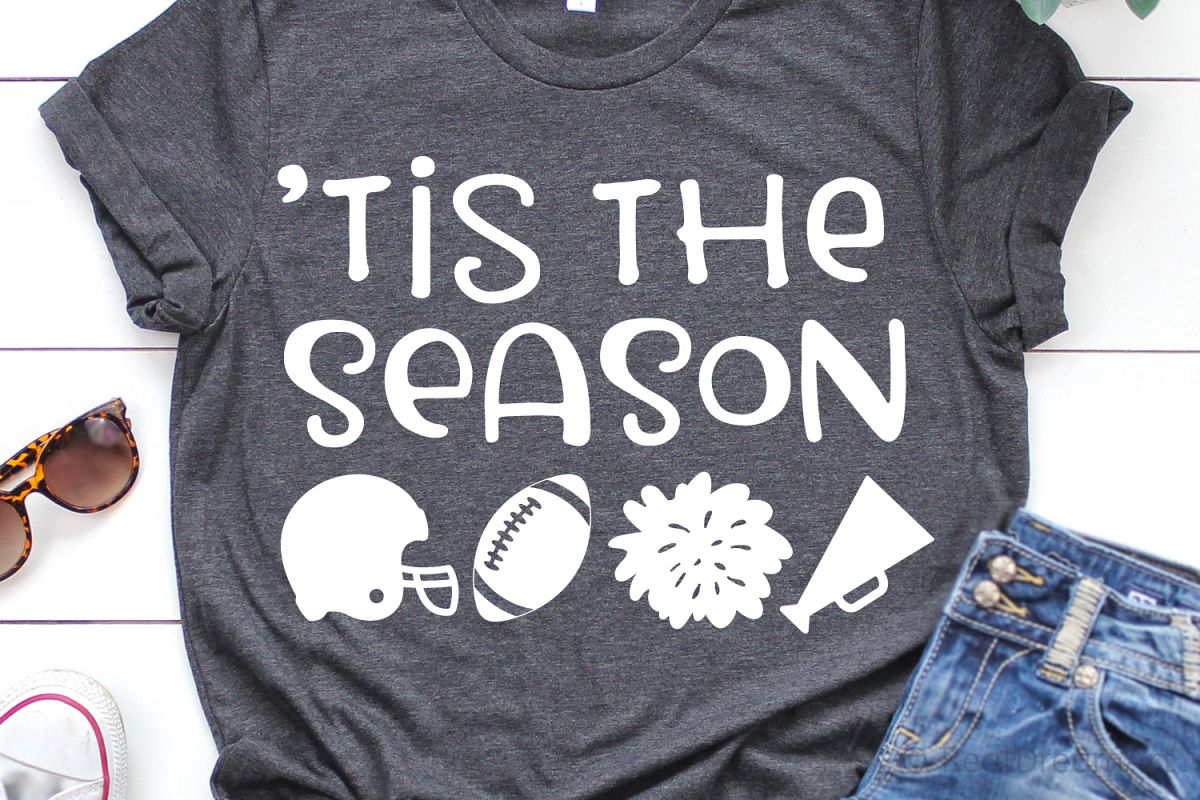 Tis the Season Football SVG, DXF, PNG, EPS example image 1