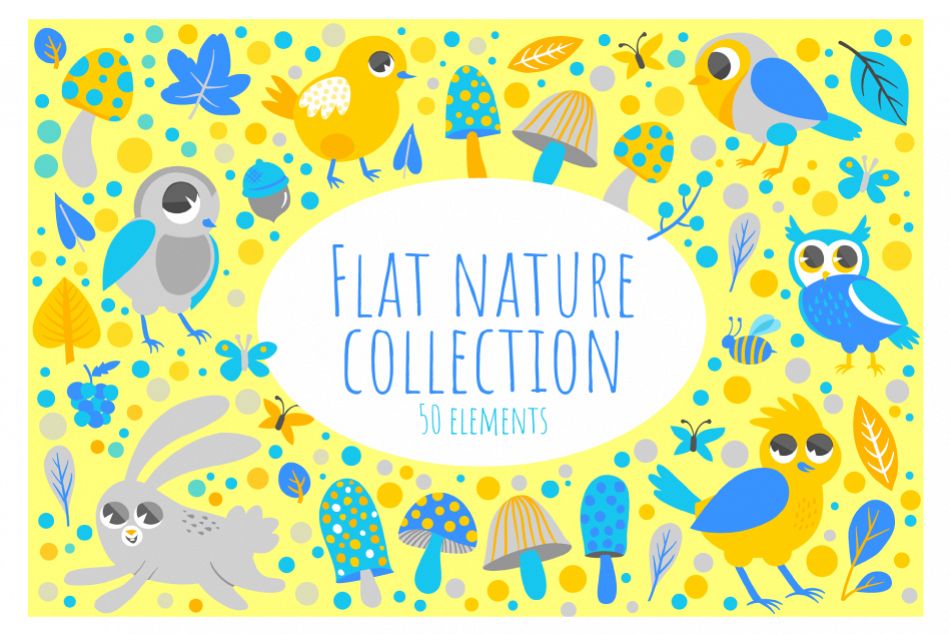 Flat Nature Collection example image 1