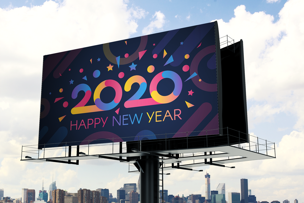 Modern 2020 Greeting Card example image 1