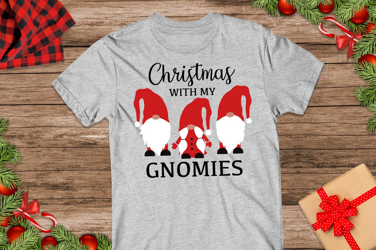 Christmas With My Gnomies Svg example image 1