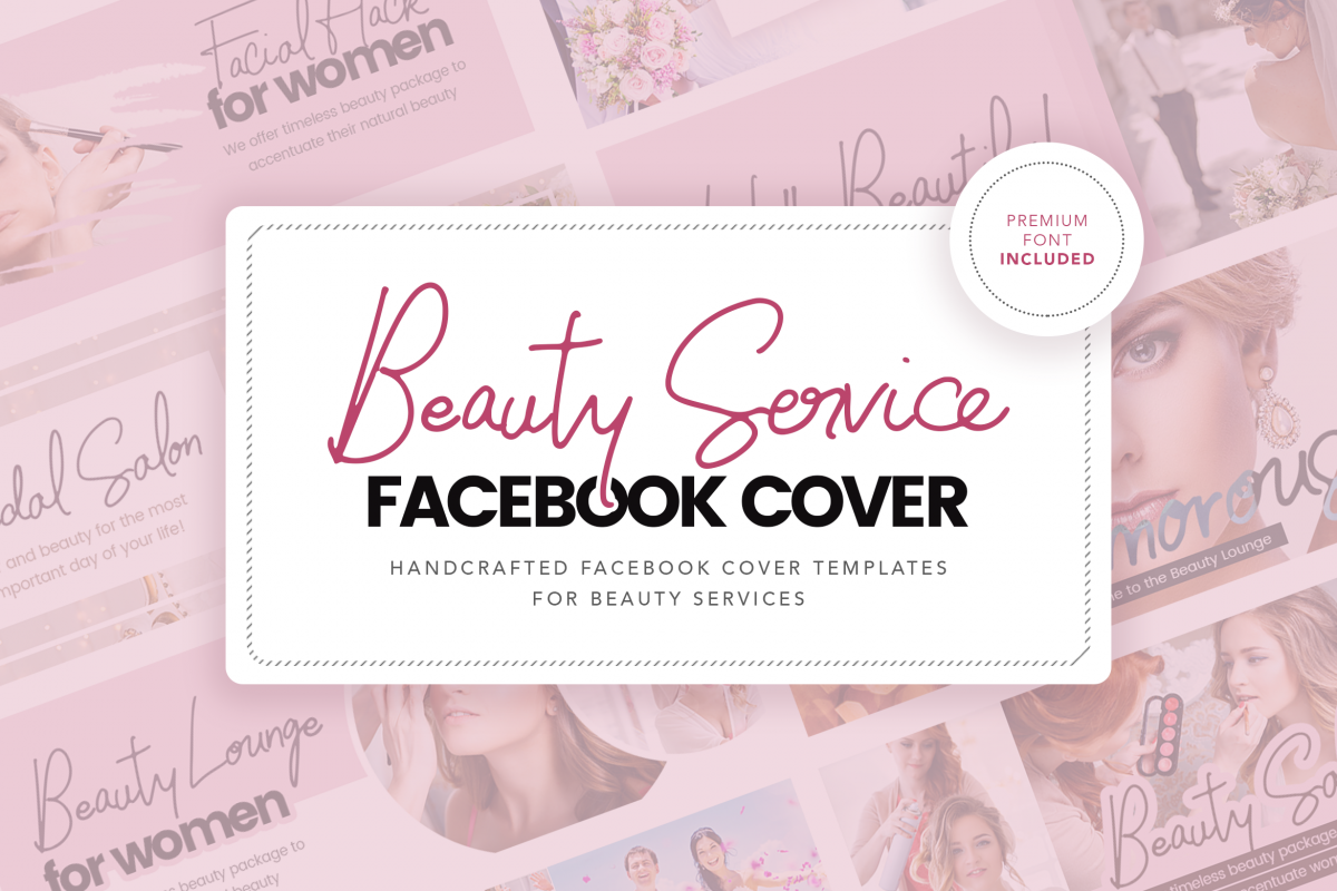 Beauty Service Facebook Cover Template example image 1