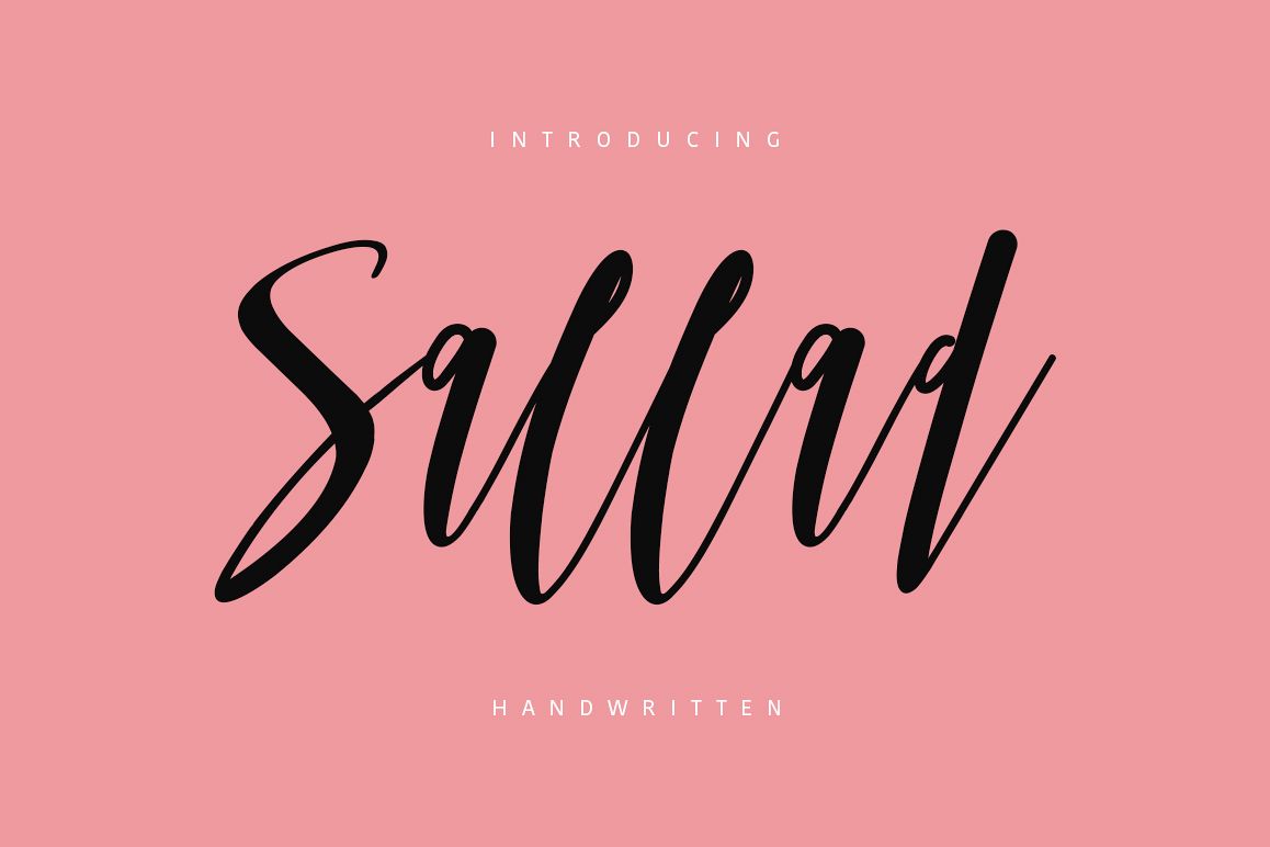Sallad Typeface example image 1