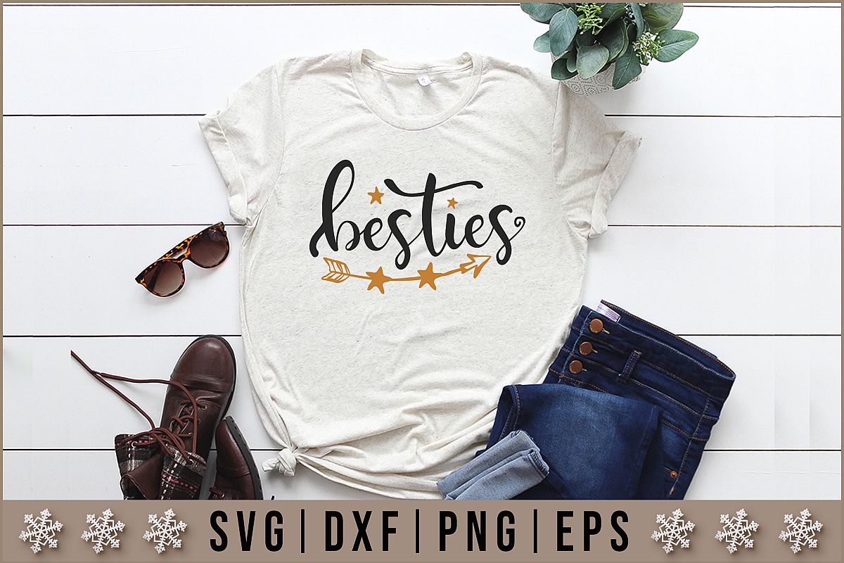 Besties Quotes SVG Design example image 1