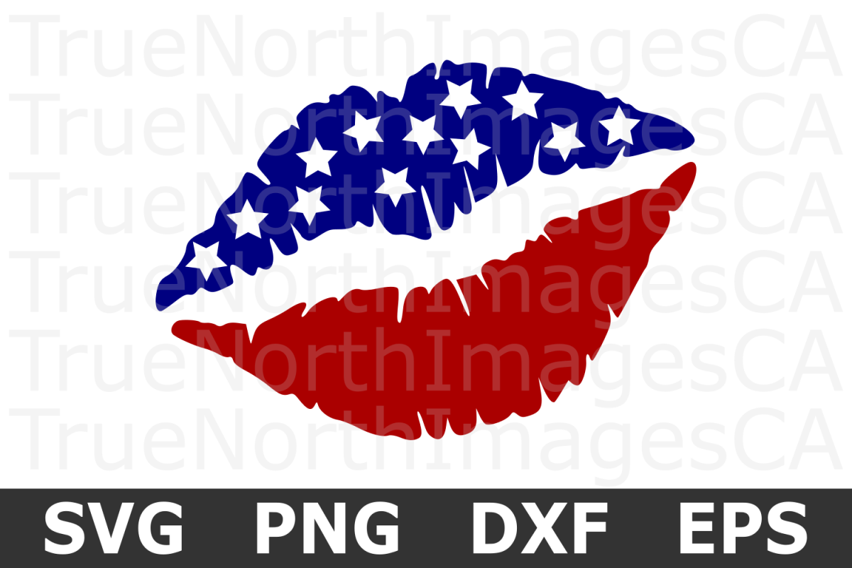 Download American Flag Lips - An American SVG Cut File (205506 ...