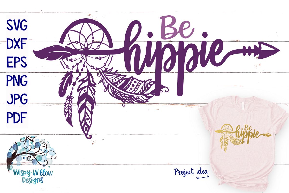 Download Be Hippy SVG | Dreamcatcher with Feathers | SVG Cut File ...