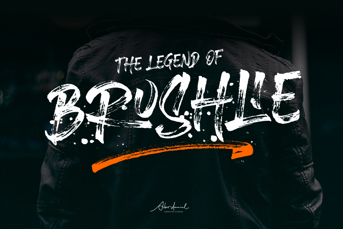 Brushlie - urban typeface - example image 1