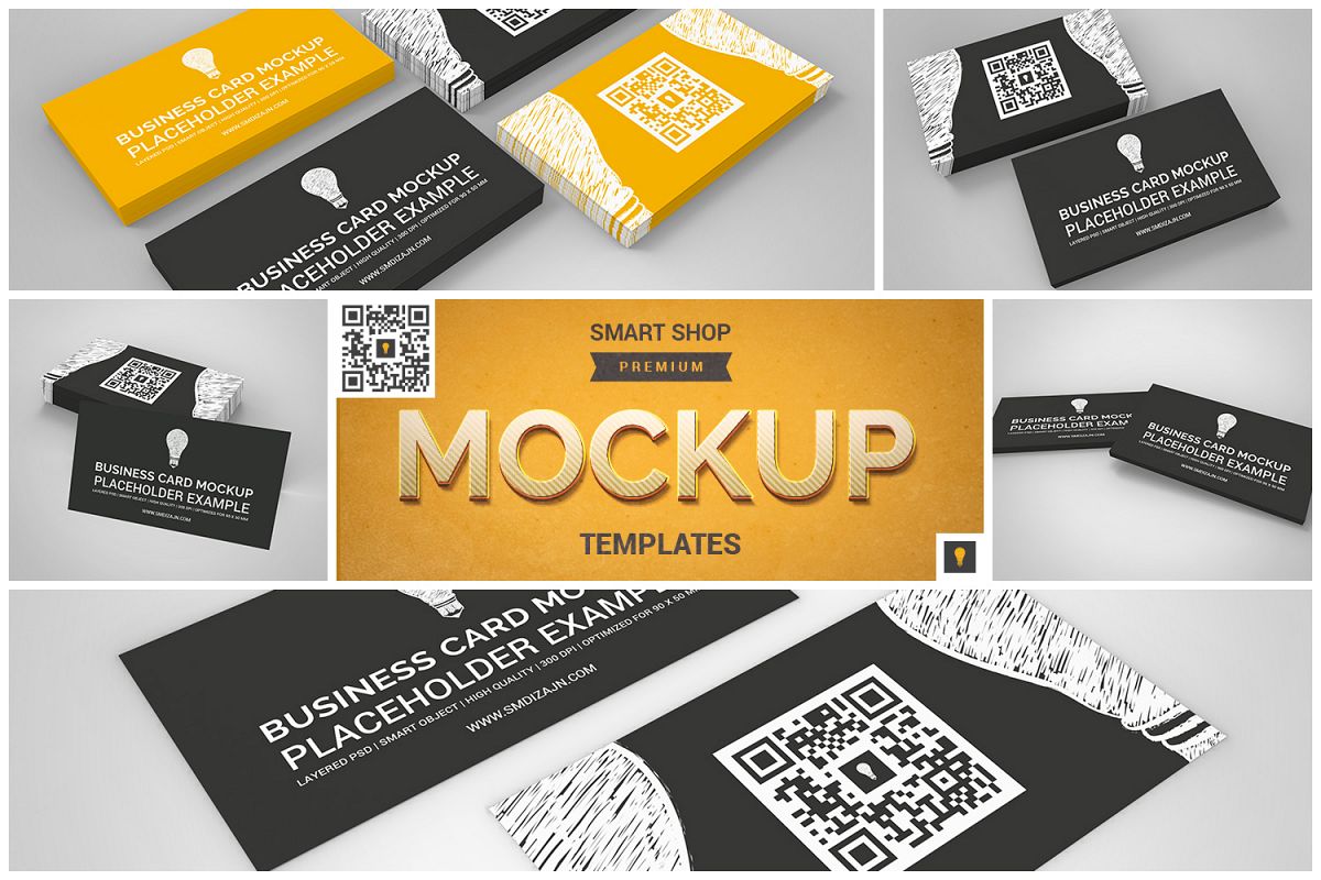 Business Card Mockup Set example image 1