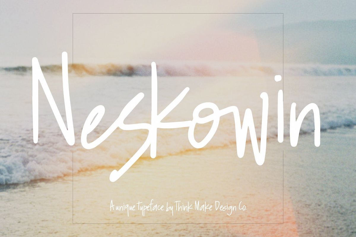 Neskowin Font with Fun Ligatures! example image 1