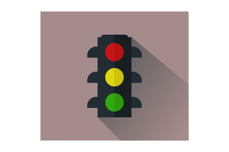 Traffic light icon example image 1