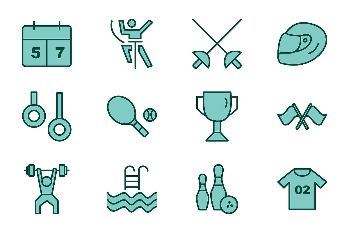 Set Of Sports And Game Icons example image 1
