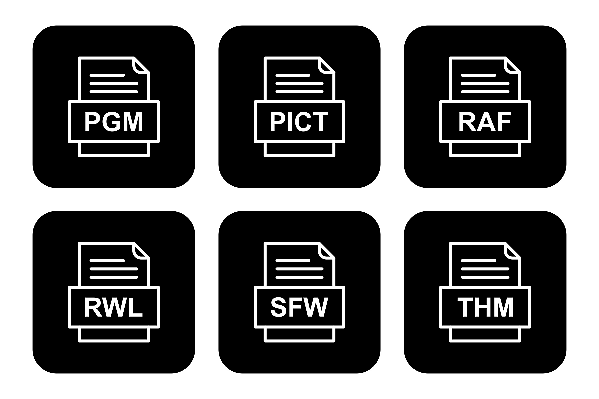Set Of File Formats Icons example image 1