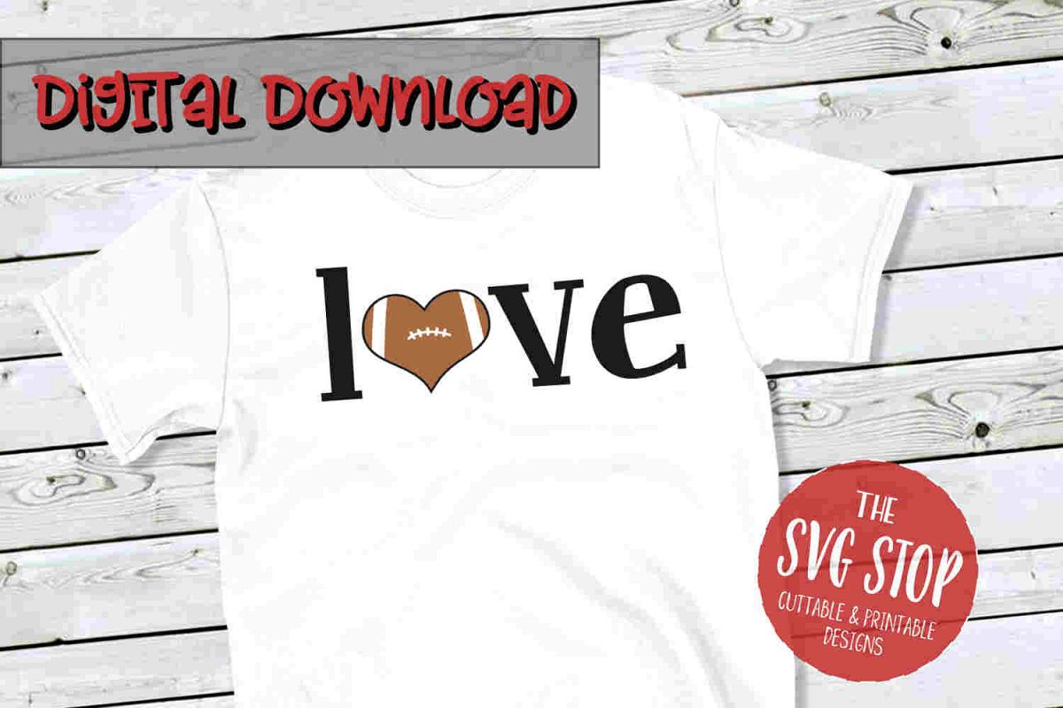 Football Love 5-SVG, PNG, DXF example image 1