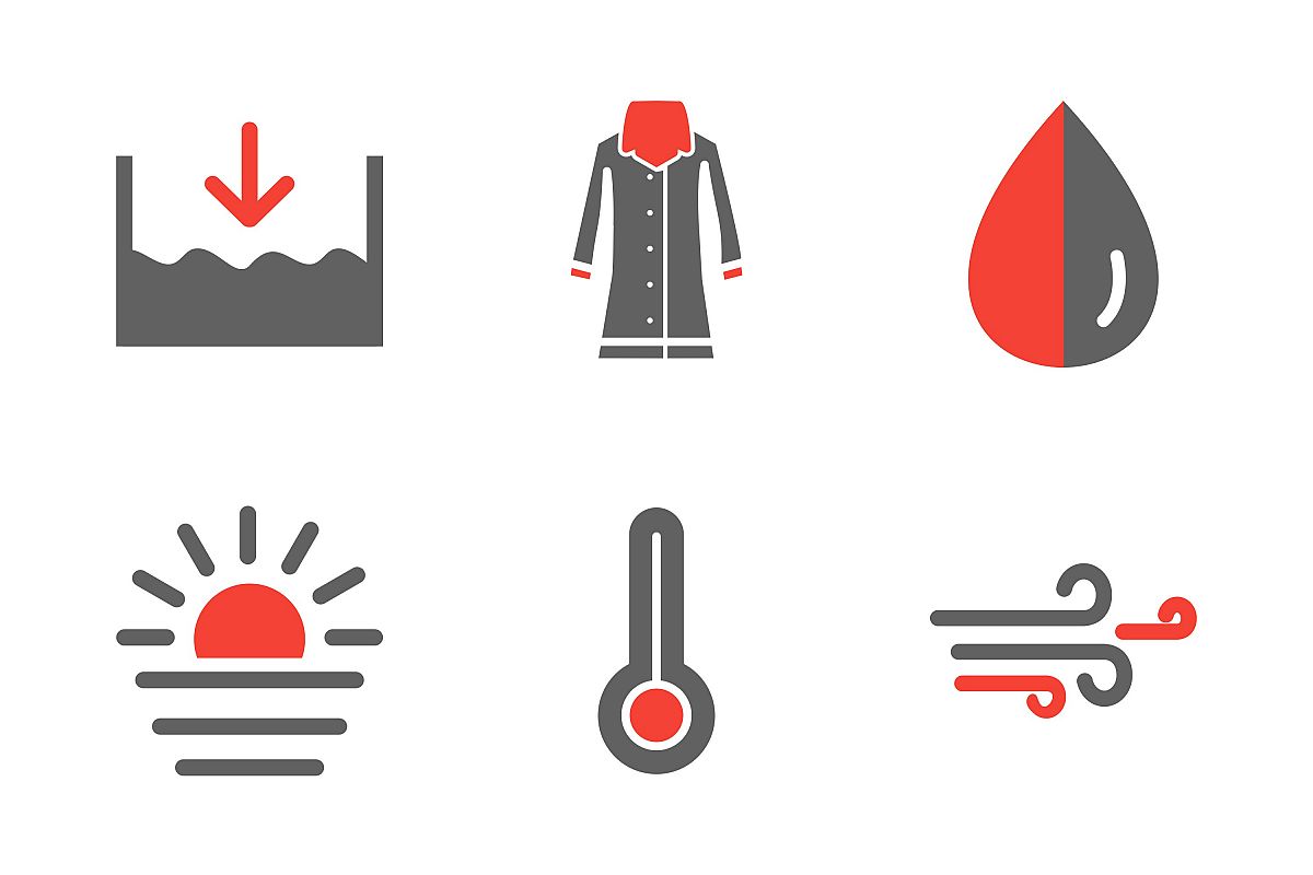 Set Of Weather And Season Icons example image 1