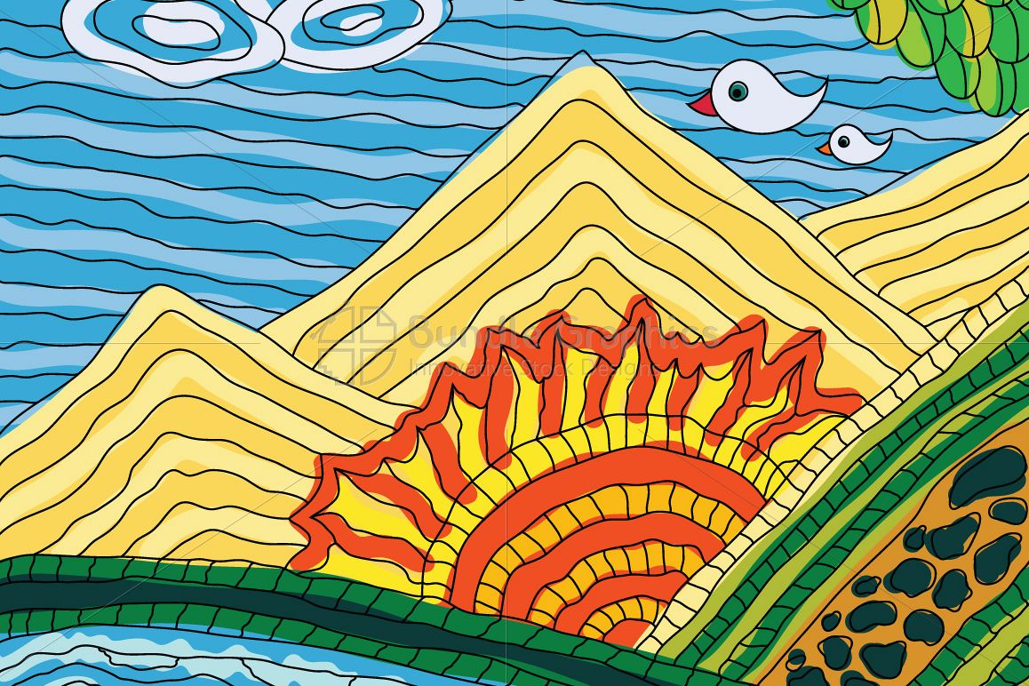 Sun Rise - Illustrative Background example image 1