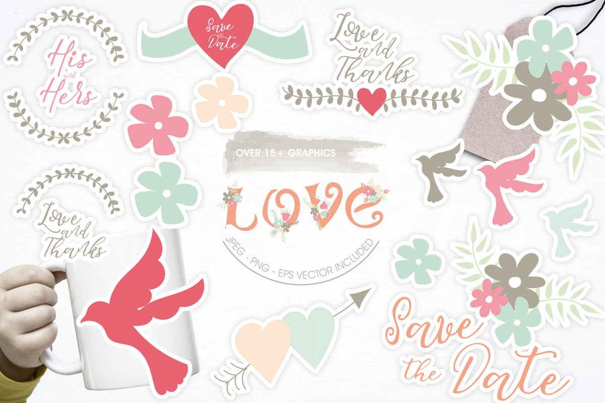 Love Cute Graphics example image 1