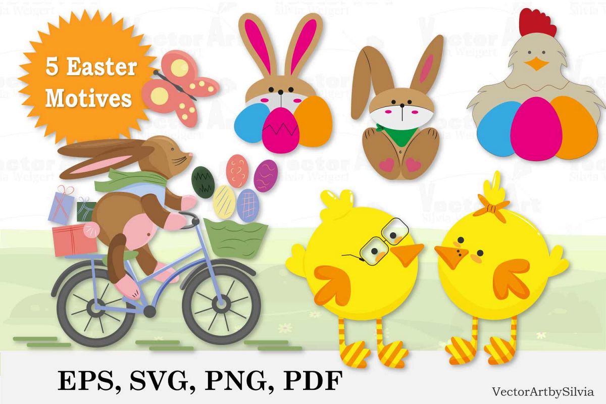 Easter Bundle - Cut Files - 5 Designs example image 1